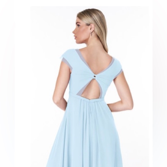Azazie Jeneva Sky Blue Bridesmaid Dress - Picture 8 of 8